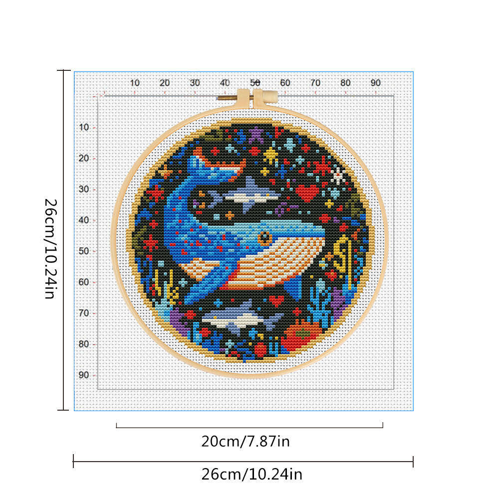 DIY Cross Stitch Whale Embroid - Art Craft And Cloth บทวิจารณ์และราคา