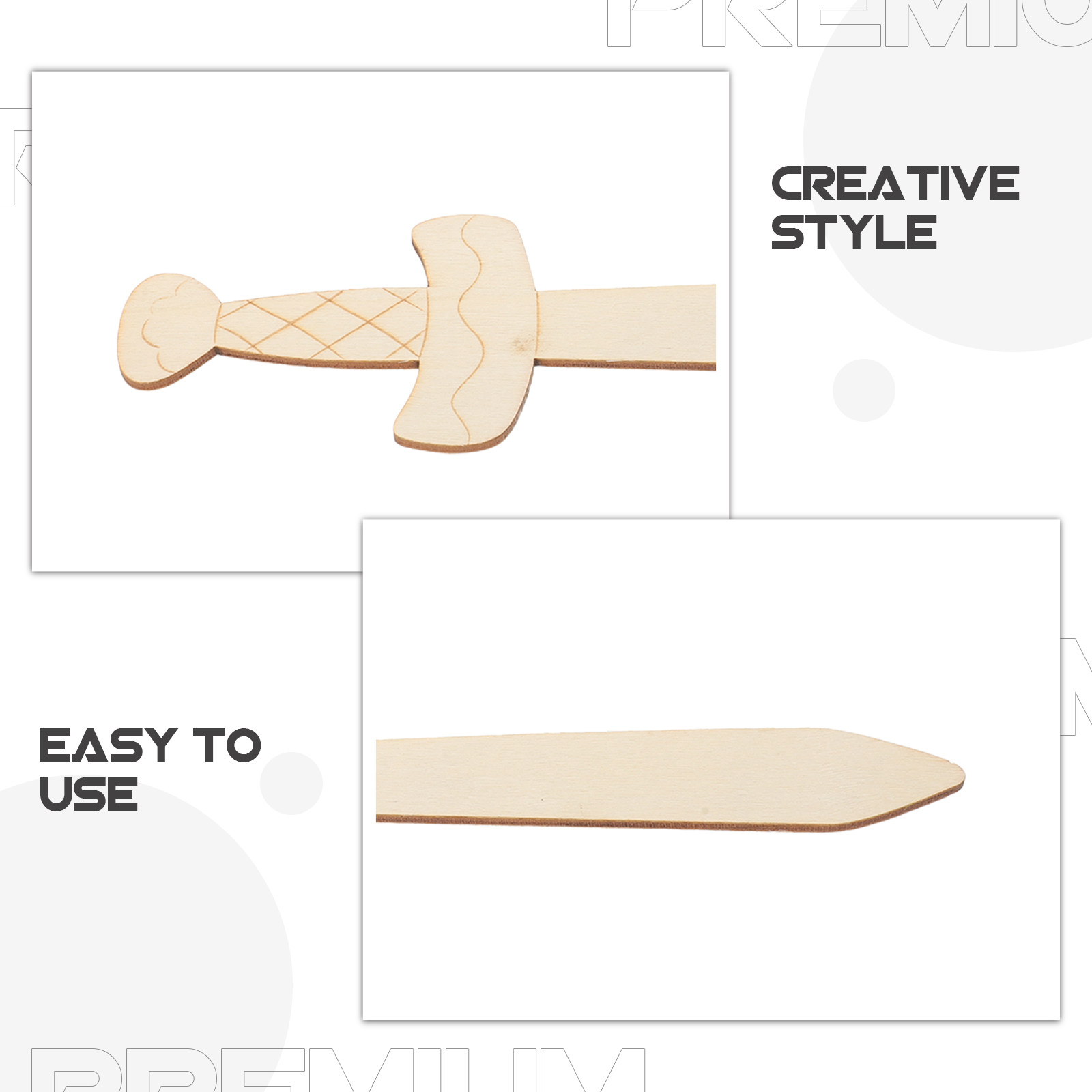 20Pcs Small Wooden Swords for  - Art Craft Kids บทวิจารณ์และราคา