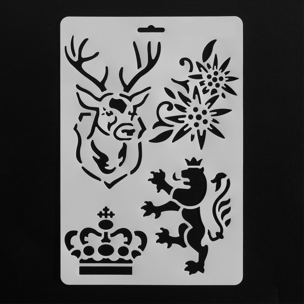 5pcs Painting Templates Reusab - Art Craft Classes บทวิจารณ์และราคา