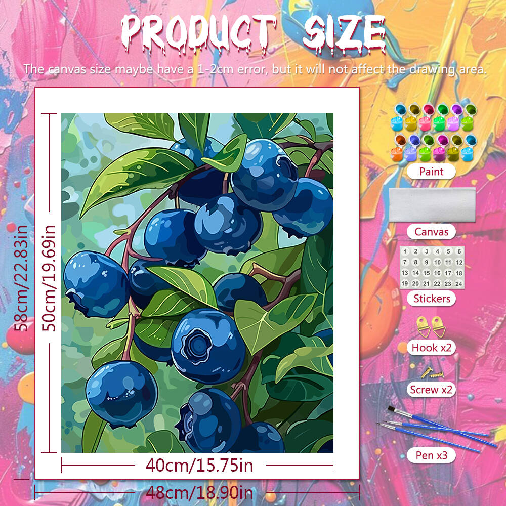 DIY Drawing By Numbers Blueber - Art Craft Number บทวิจารณ์และราคา