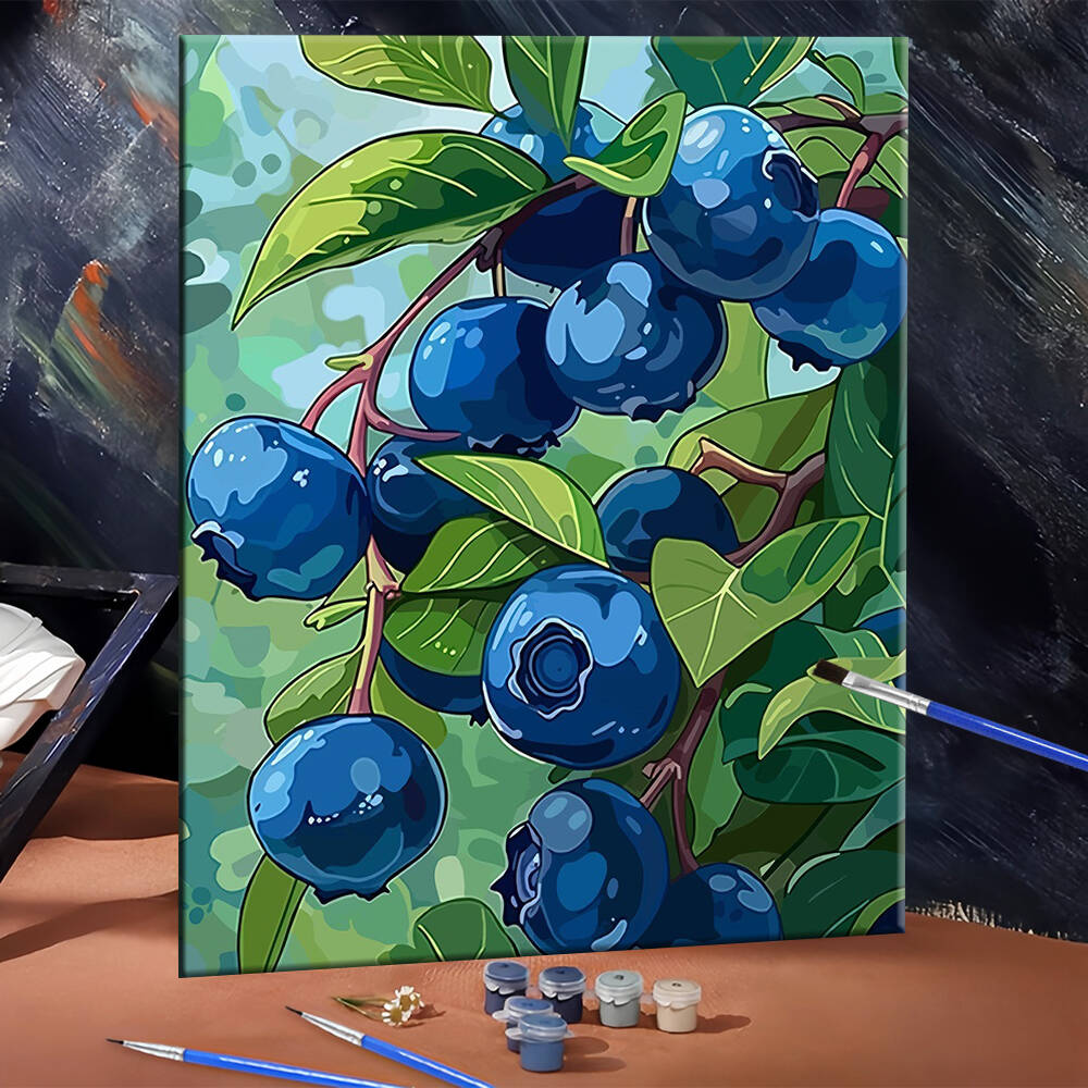 DIY Drawing By Numbers Blueber - Art Craft Number บทวิจารณ์และราคา
