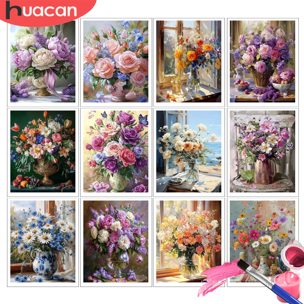 HUACAN Painting By Numbers Adu - Art Craft Number บทวิจารณ์และราคา