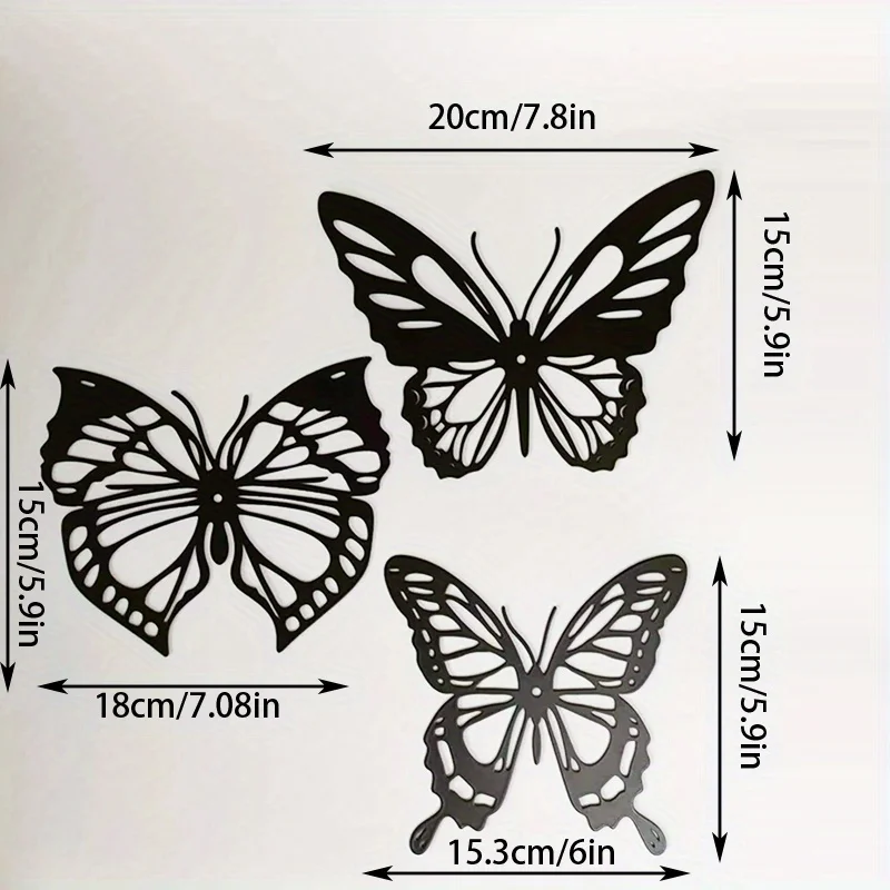 3pcs Butterfly Dragonfly Hummi - Art Craft Butterfly บทวิจารณ์และราคา