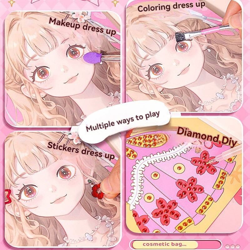 3 in 1 Princess Makeup Kit DIY - Art Craft Book บทวิจารณ์และราคา