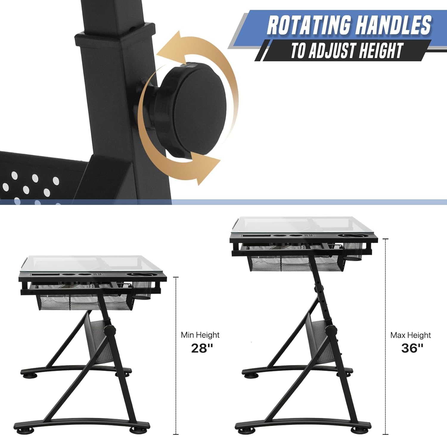 Drafting Table with Height Adj - Art & Craft Valley บทวิจารณ์และราคา