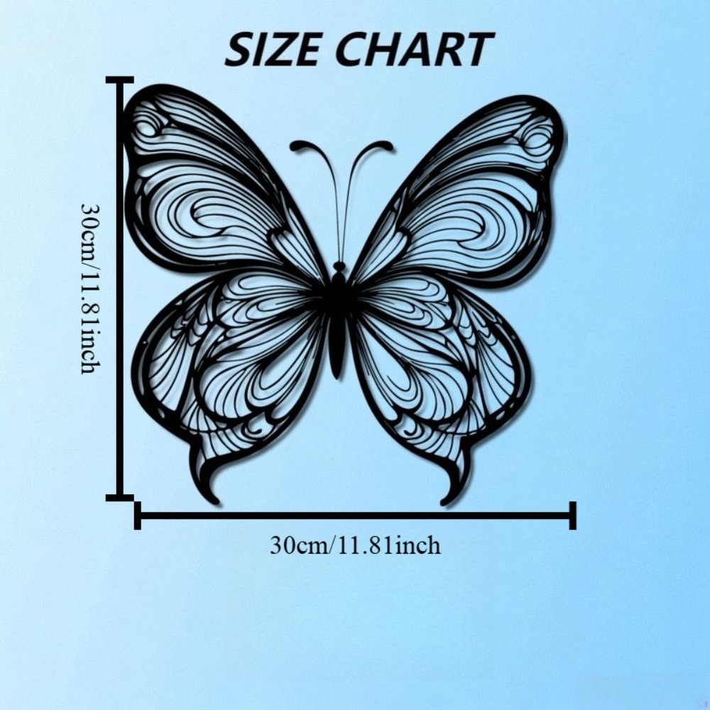 1pc Black White Metal Butterfl - Art Craft Butterfly บทวิจารณ์และราคา
