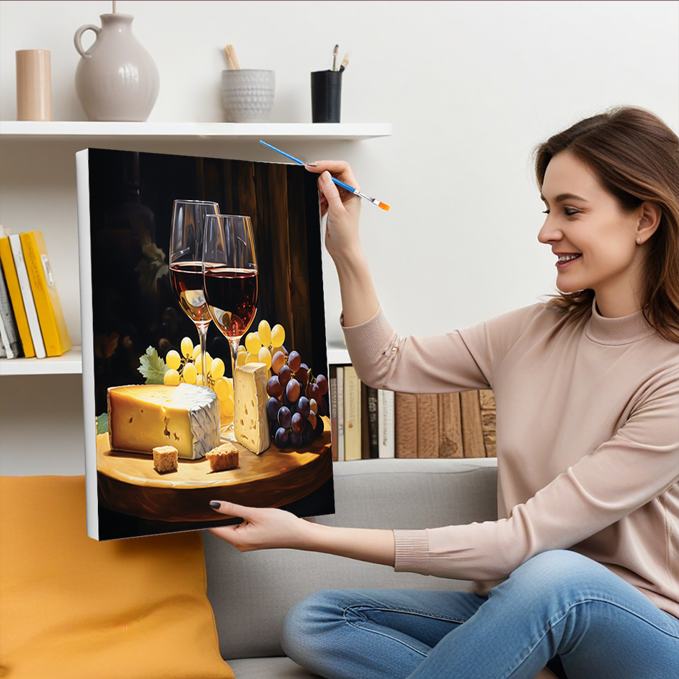 1pc frameless DIY Paint By Num - Art Craft Number บทวิจารณ์และราคา