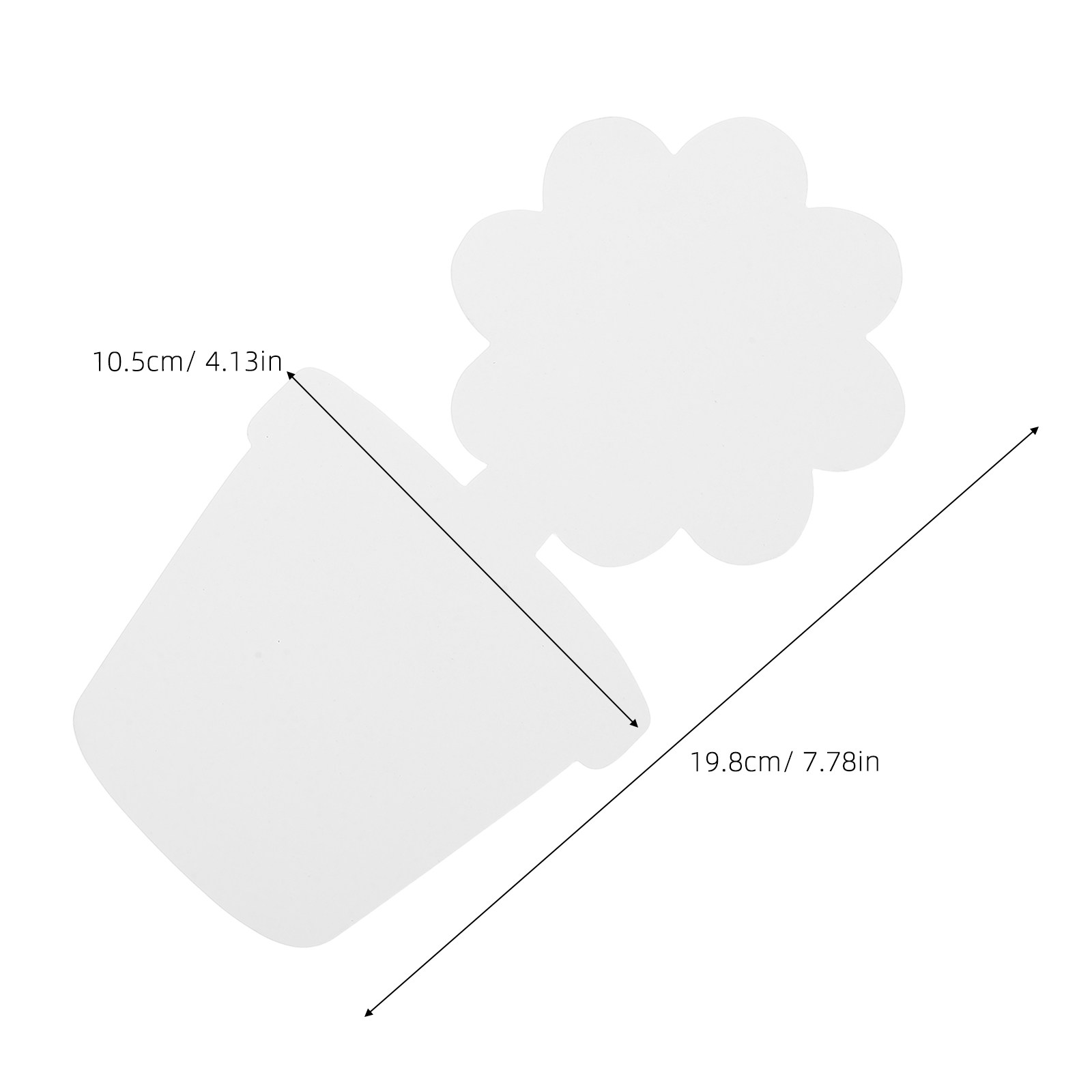 20Pcs DIY Flower Pot Paper Cut - Art Craft Classes บทวิจารณ์และราคา