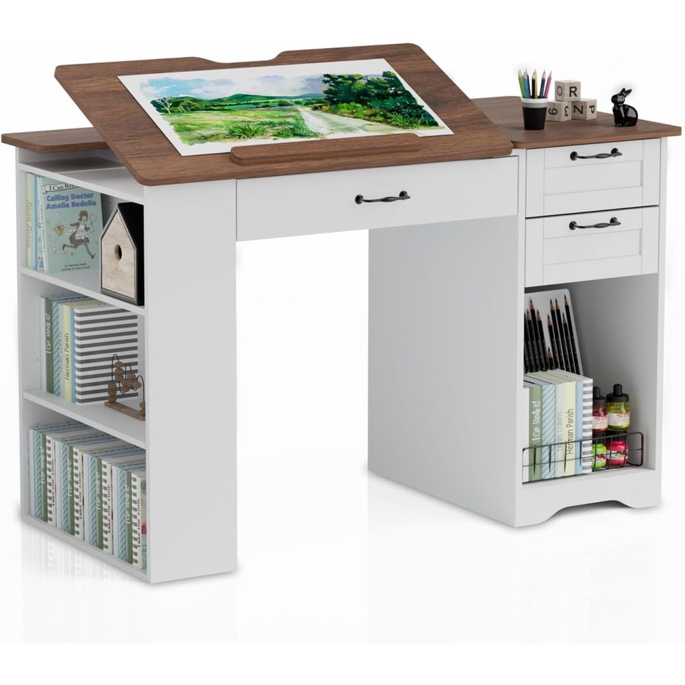 Adjustable Art Desk with Stora - Art & Craft Valley บทวิจารณ์และราคา