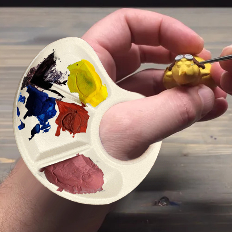1/2pc Thumb Palette Ergonomic  - Art Craft Classes บทวิจารณ์และราคา
