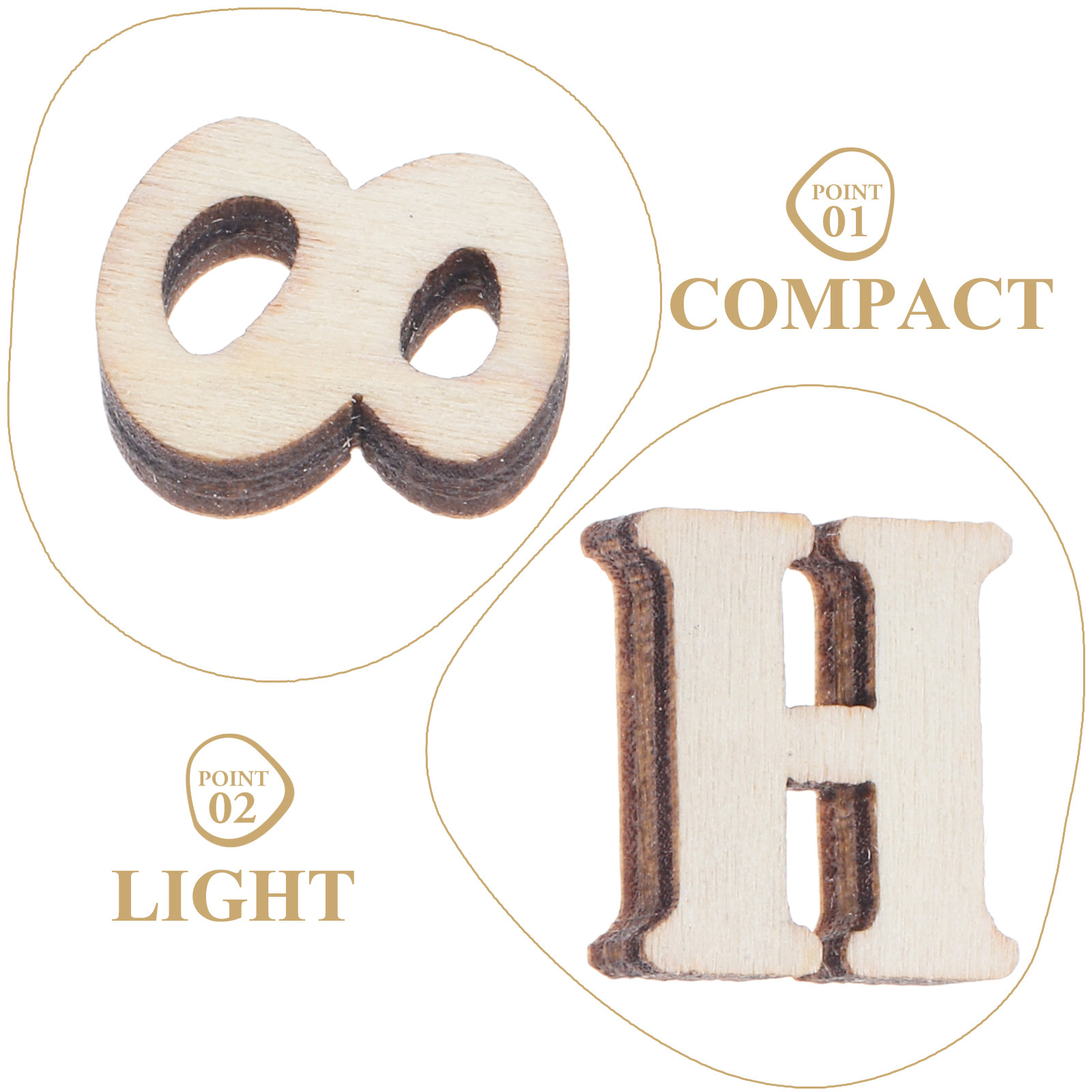 308Pcs Wooden Letter Number Cu - Art Craft Number บทวิจารณ์และราคา
