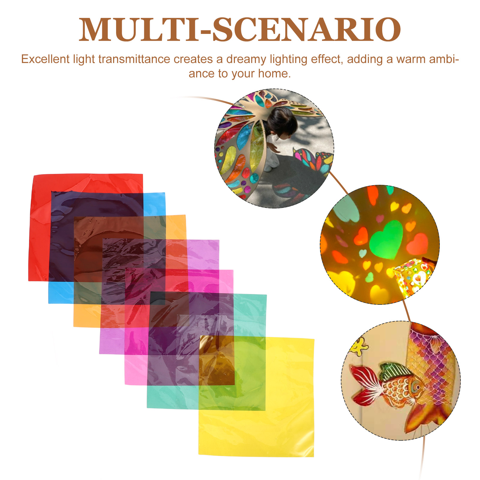 90Pcs Multi Colored Cellophane - Art Craft In Paper บทวิจารณ์และราคา