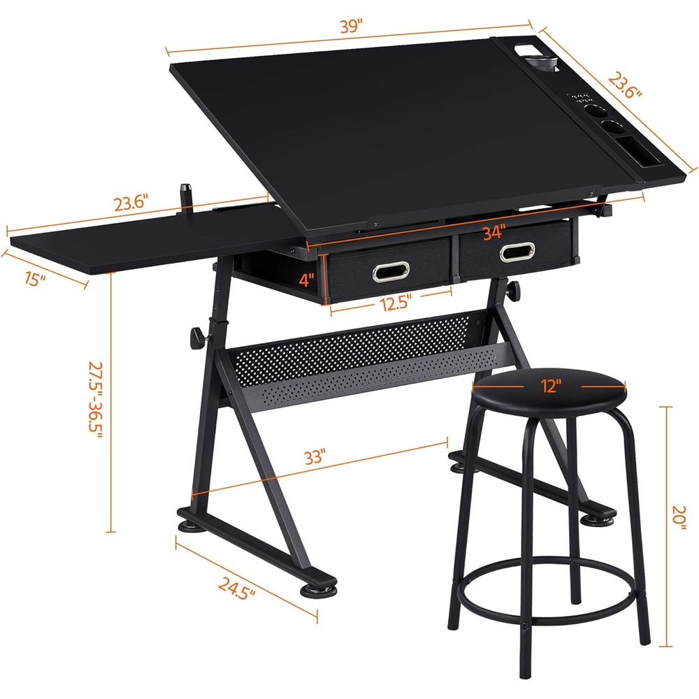 Drafting Table for Artists, He - Art & Craft Valley บทวิจารณ์และราคา