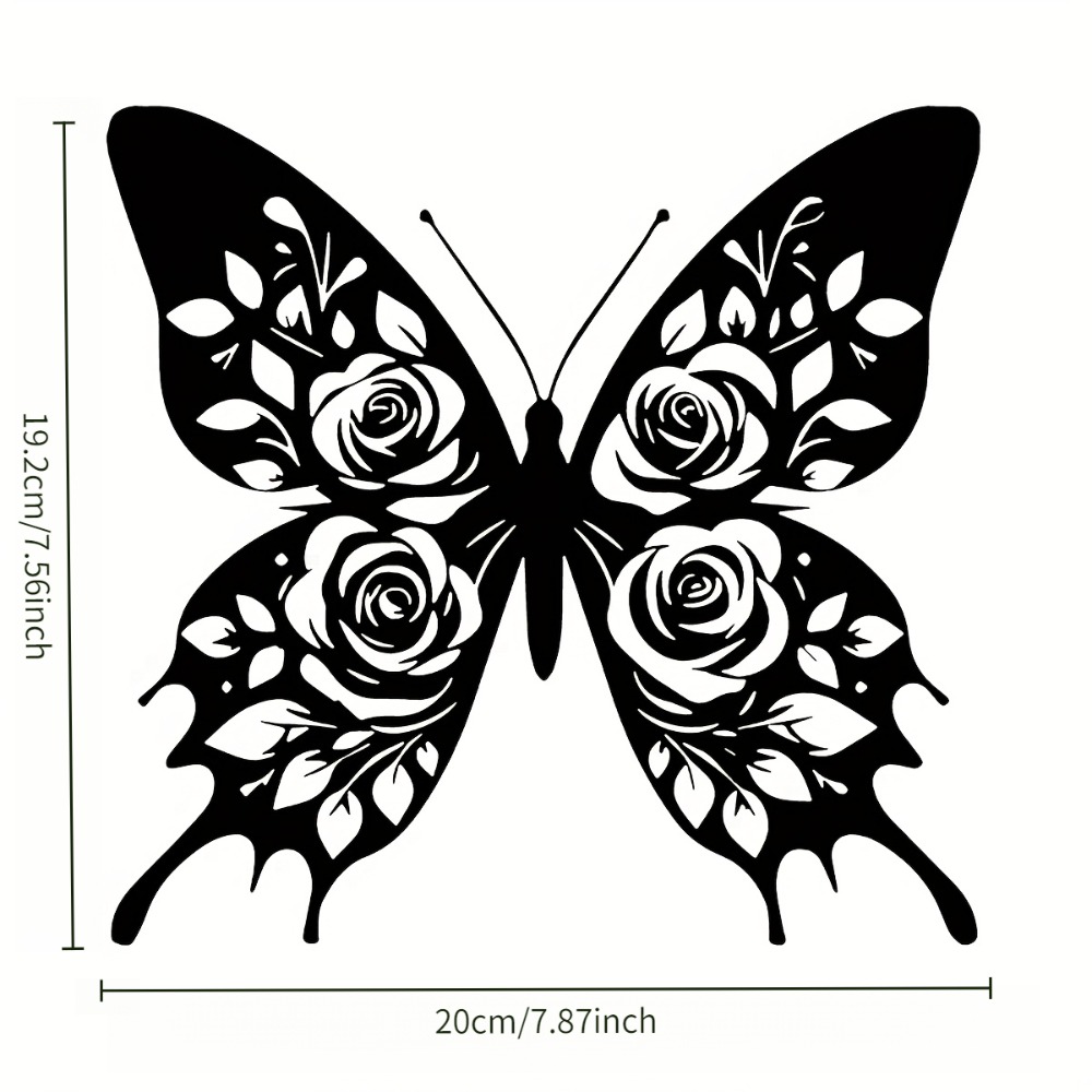 Elegant Black Butterfly Acryli - Art Craft Butterfly บทวิจารณ์และราคา