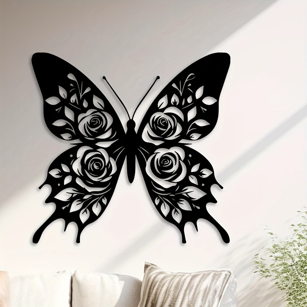 Elegant Black Butterfly Acryli - Art Craft Butterfly บทวิจารณ์และราคา