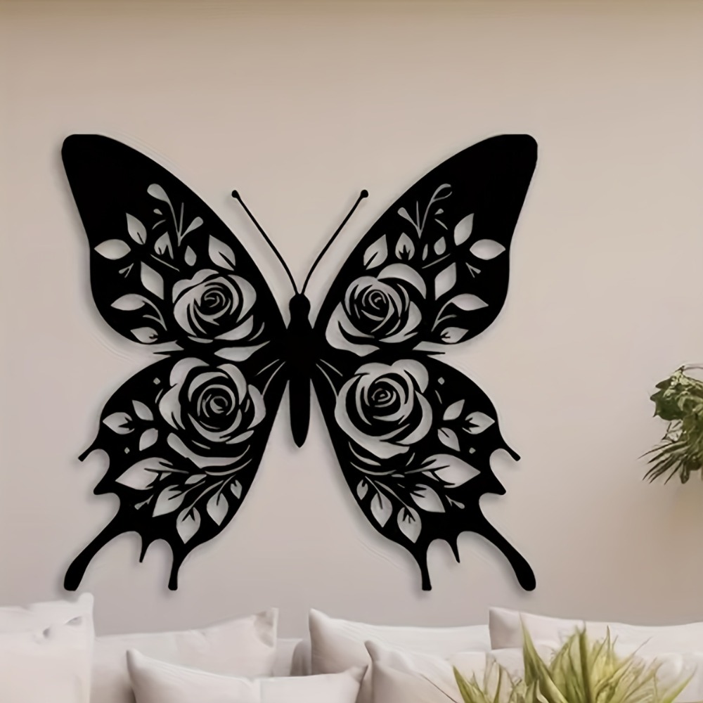 Elegant Black Butterfly Acryli - Art Craft Butterfly บทวิจารณ์และราคา