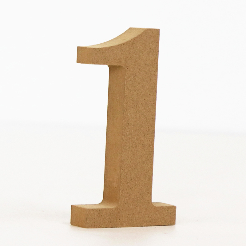 1pc 10cm Wood Color Numbers 0- - Art Craft Number บทวิจารณ์และราคา