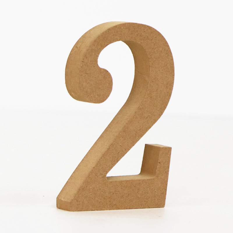 1pc 10cm Wood Color Numbers 0- - Art Craft Number บทวิจารณ์และราคา